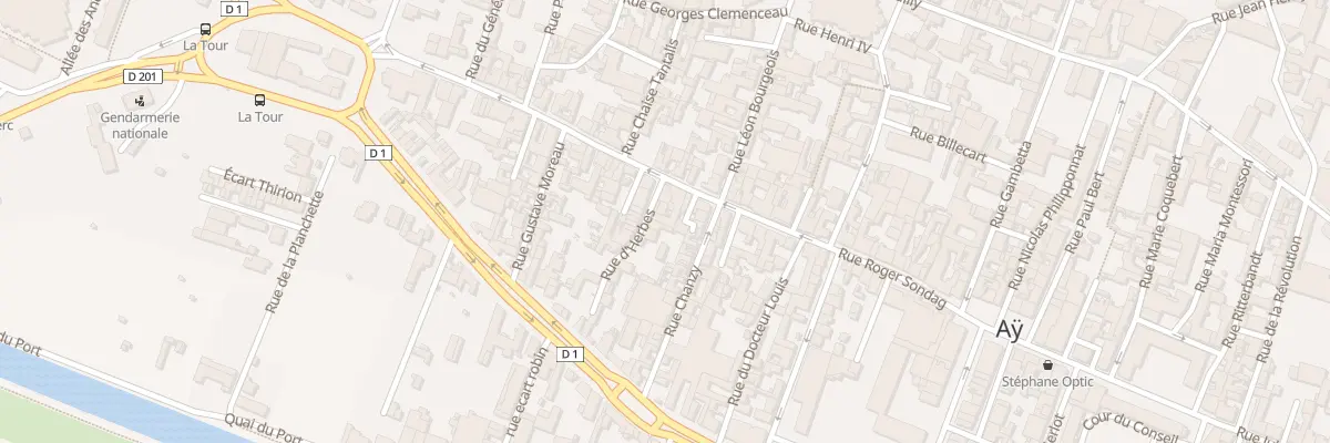 Plan du 1B Rue d’Herbes à Aÿ-Champagne