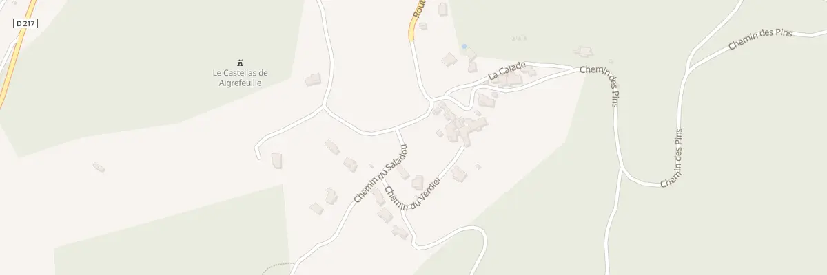 Plan du 38 Rte du Castelas à Saint-Sébastien-d’Aigrefeuille