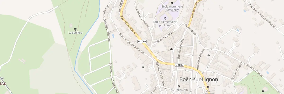 Plan du 34 Rue de Clermont à Boën-sur-Lignon