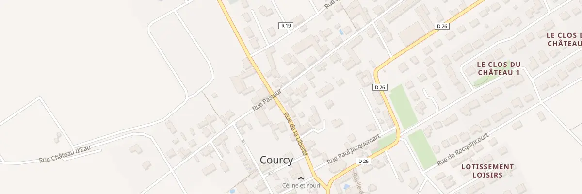 Plan du 14 Rue Pasteur à Courcy