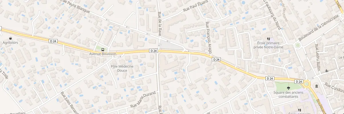 Plan du 309 Av de Montpellier à Mauguio