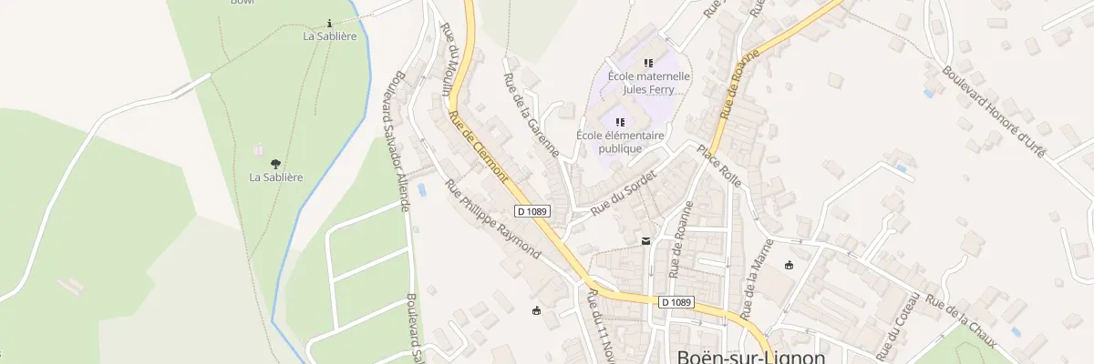 Plan du 11 Rue de la Garenne à Boën-sur-Lignon