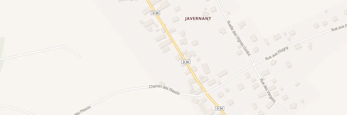 Plan du 14 Rue Principale à Javernant