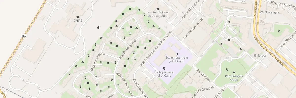 Plan du 12 Rue Joliot-Curie à Reims