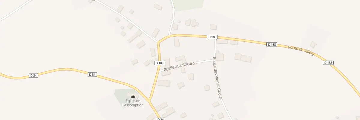 Plan du 1 Rle aux Bricards à Javernant