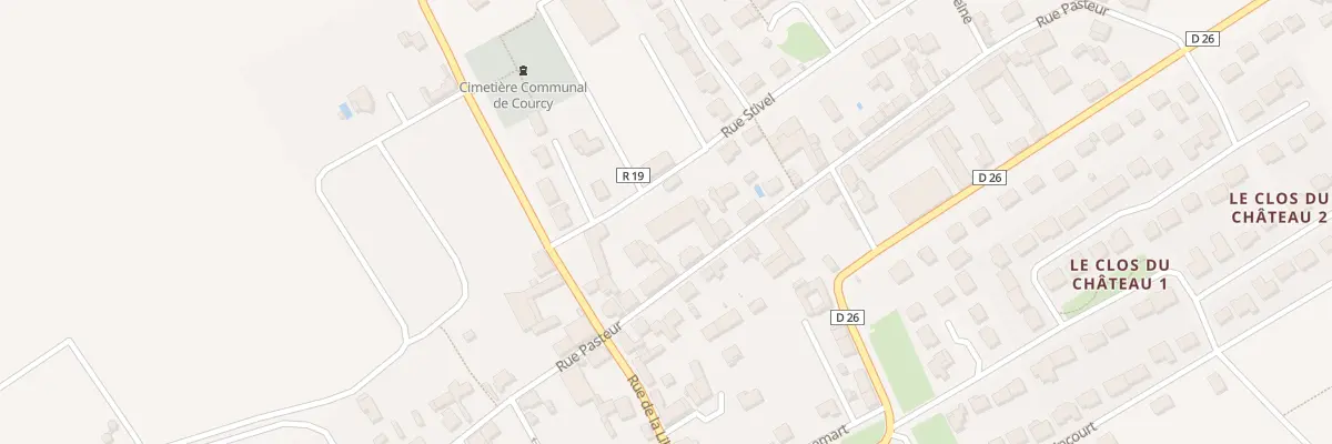 Plan du 21 Rue Pasteur à Courcy