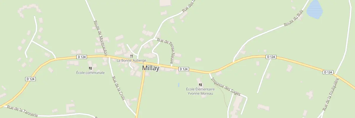 Plan du 170 Av des Tilleuls à Millay
