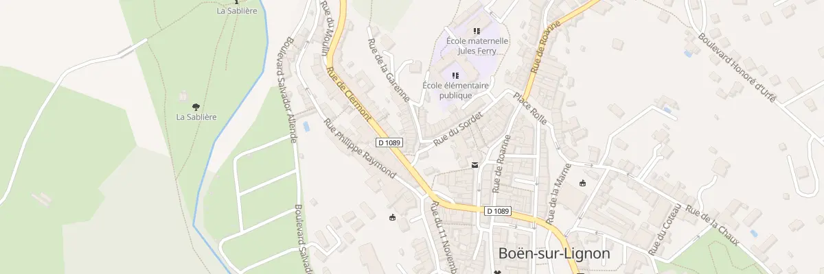 Plan du 1 Rue de la Garenne à Boën-sur-Lignon