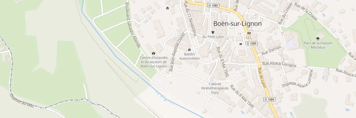 Plan du 10 Rue Jean-Baptiste David à Boën-sur-Lignon