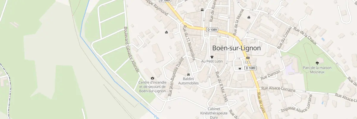 Plan du 1 Rue Jean-Baptiste David à Boën-sur-Lignon