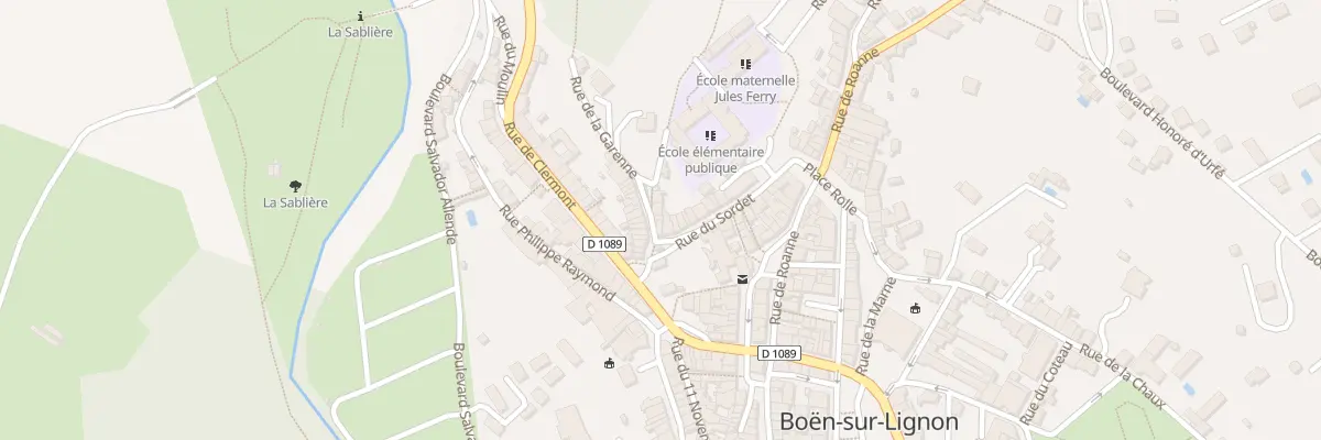 Plan du 2 Rue de la Garenne à Boën-sur-Lignon