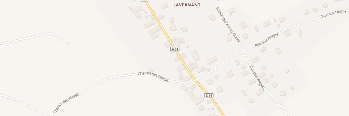 Plan du 16 Rue Principale à Javernant