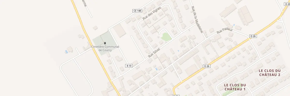 Plan du 40 Rue des Vignes à Courcy