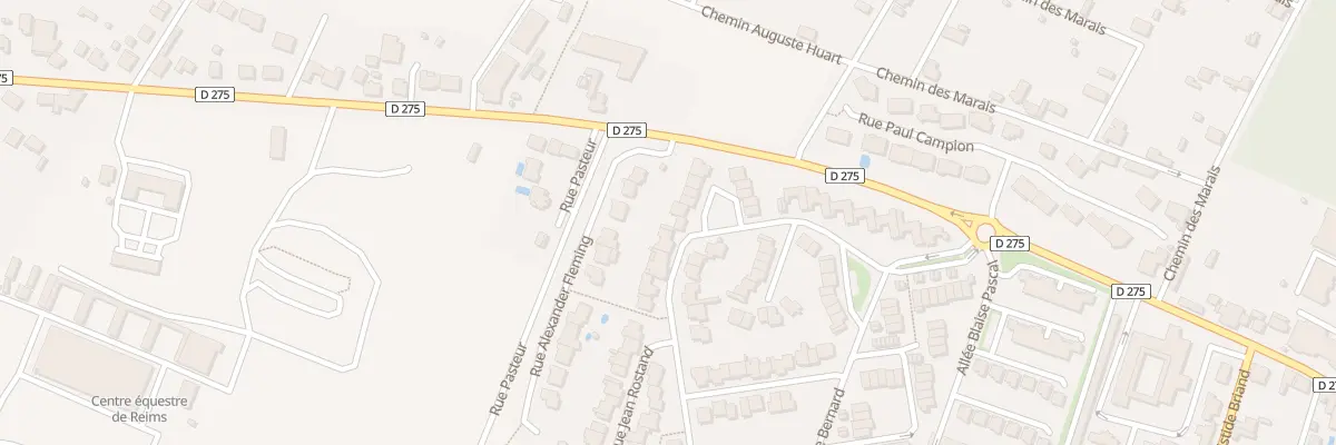 Plan du 22 Rue Jean Rostand à Tinqueux