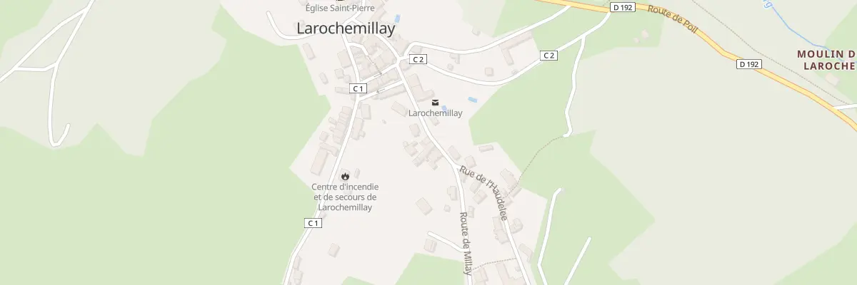 Plan du 10 Rte de Millay à Larochemillay