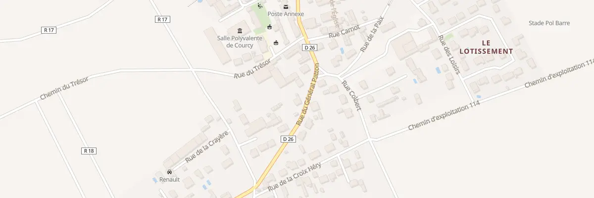 Plan du 8 Rue du Général Patton à Courcy