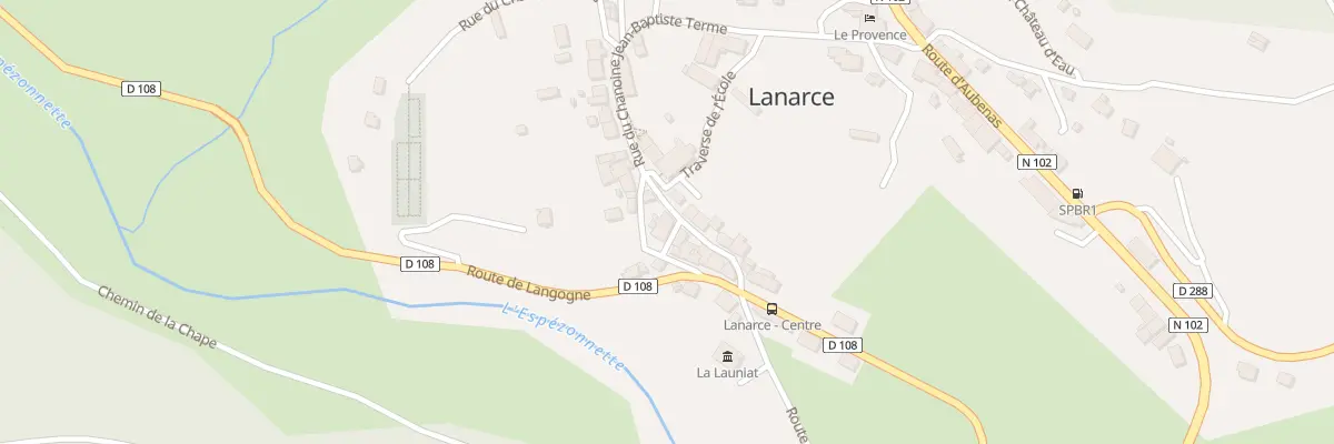 Plan du 5090 Le Village à Lanarce