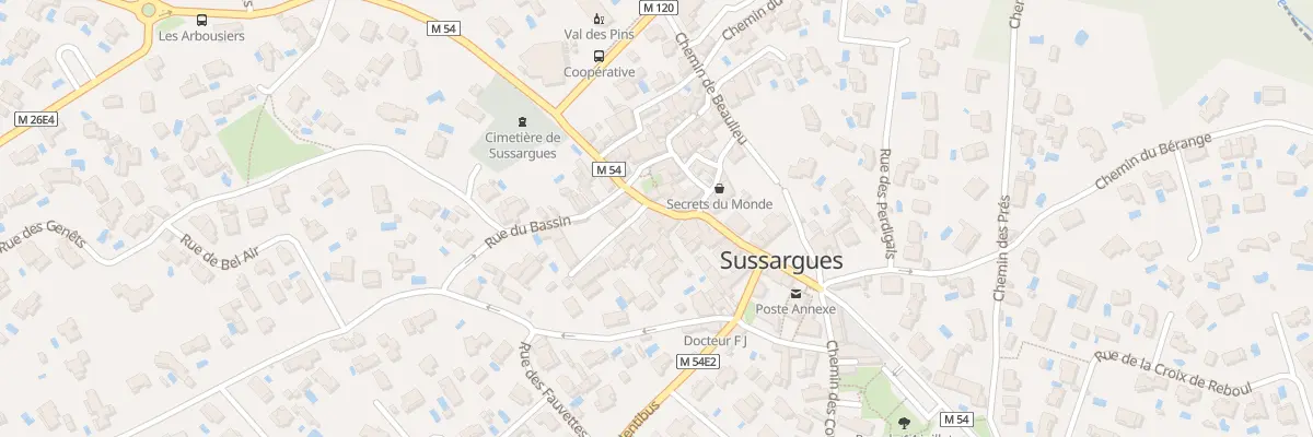 Plan du 1 Pl de la Liberté à Sussargues