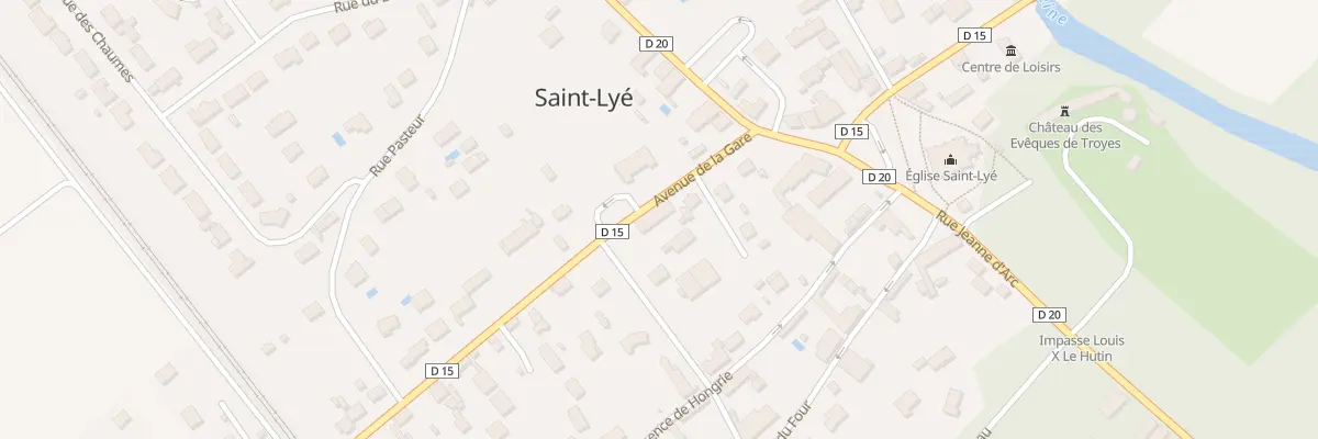 Plan du 9 Av de la Gare à Saint-Lyé