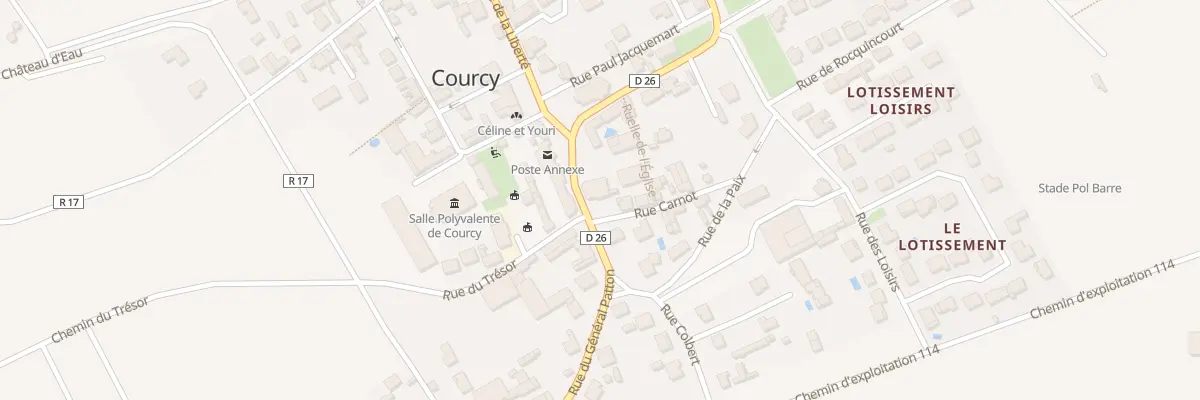 Plan du 2 Pl de la Mairie à Courcy