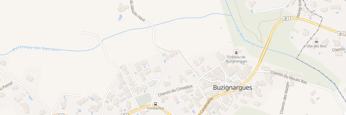 Plan du 370 Che du Moulin Ht à Buzignargues