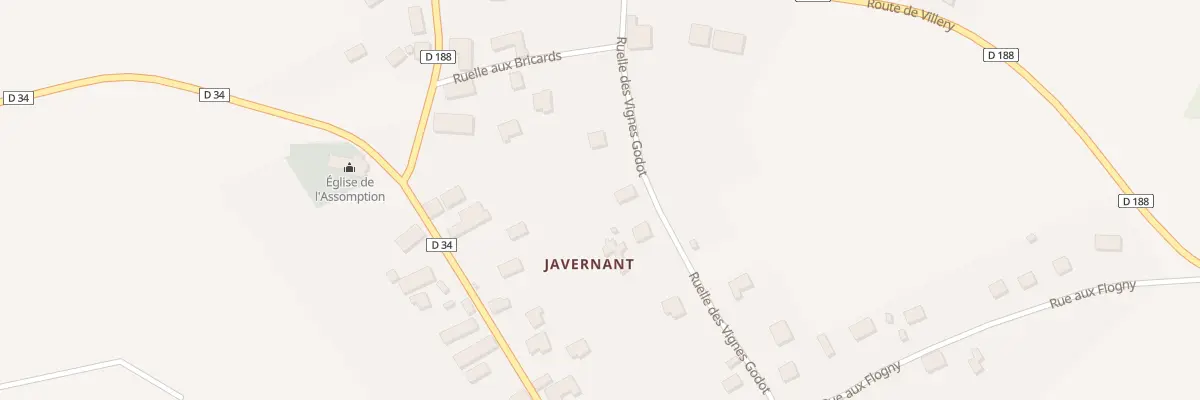 Plan du 9 Rue des Vignes Godot à Javernant