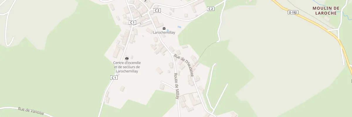 Plan du 9 Rte de Millay à Larochemillay