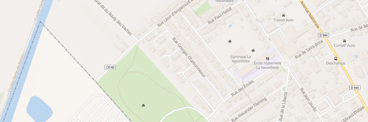 Plan du 3 Rue G Charbonneaux Neuv à Reims