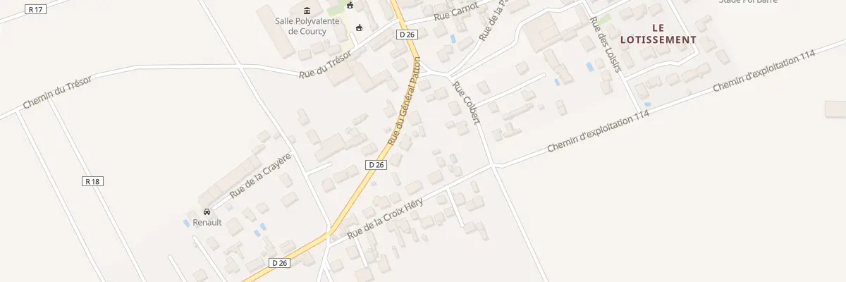 Plan du 1 Rue du Général Patton à Courcy