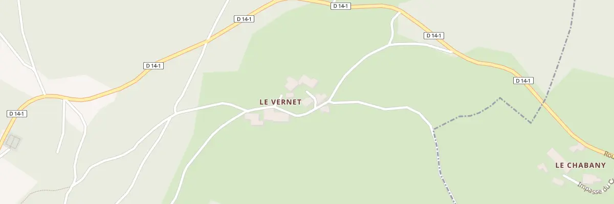Plan du 5012 Le Vernet à Montarcher