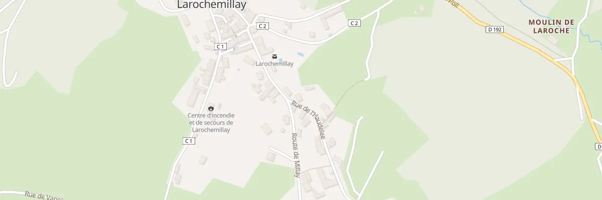 Plan du 1 Rue de l’Haudelee à Millay