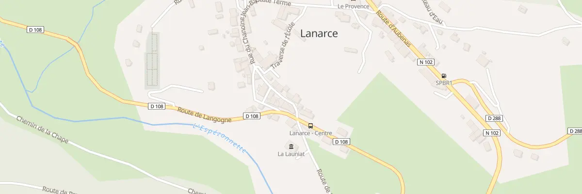 Plan du 5078 Le Village à Lanarce