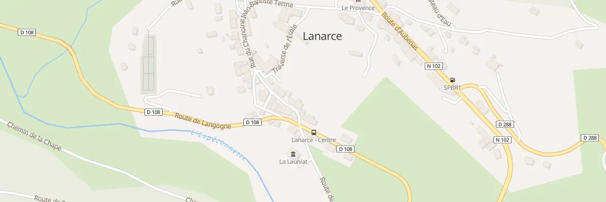Plan du 5077 Le Village à Lanarce