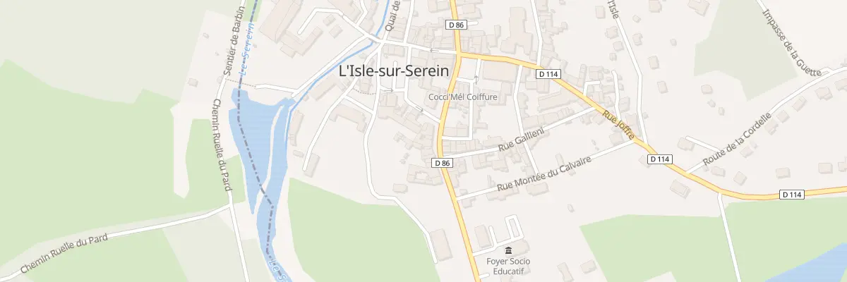 Plan du 8 Rue Bouchardat à L’Isle-sur-Serein