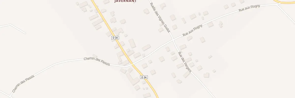 Plan du 3 Rue aux Flogny à Javernant