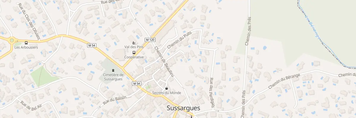Plan du 34 Che de Beaulieu à Sussargues