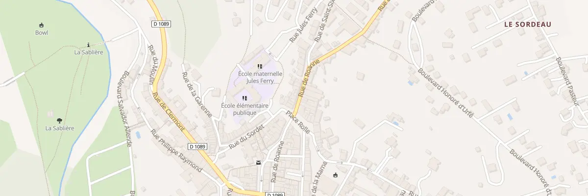 Plan du 24 Rue de Roanne à Boën-sur-Lignon