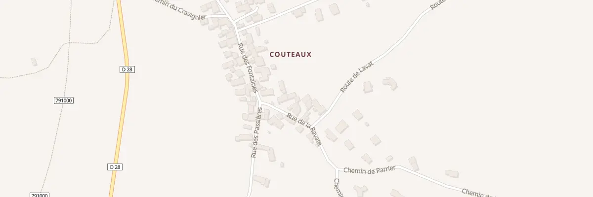 Plan du 5 Rue de la Ravate à Lantriac