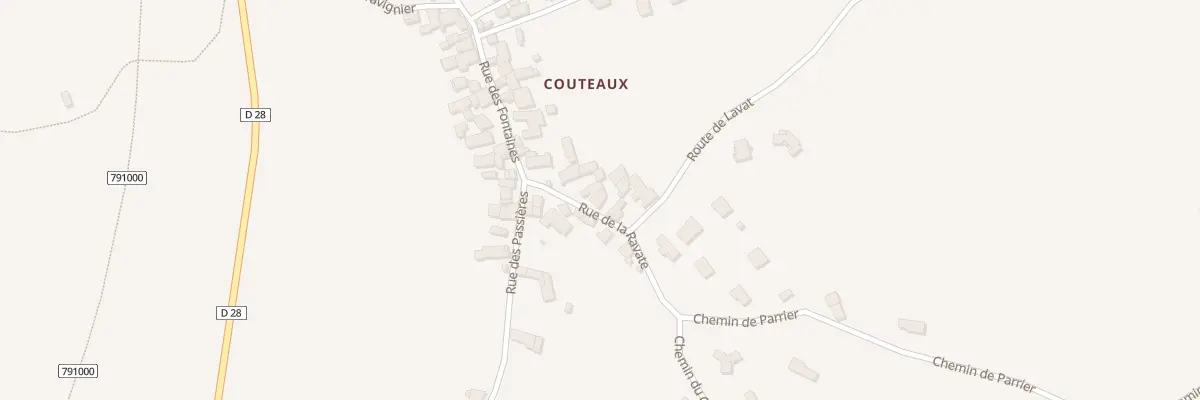 Plan du 9 Rue de la Ravate à Lantriac