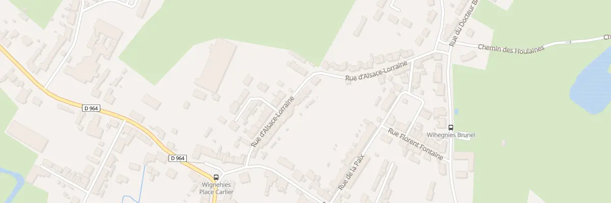 Plan du 25 Rue d’Alsace Lorraine à Wignehies
