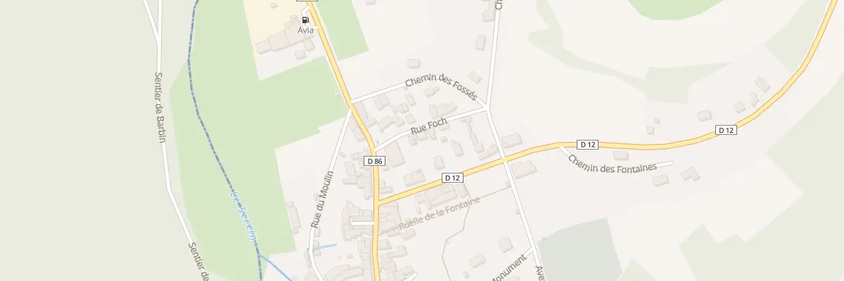 Plan du 10 Rue Foch à Massangis