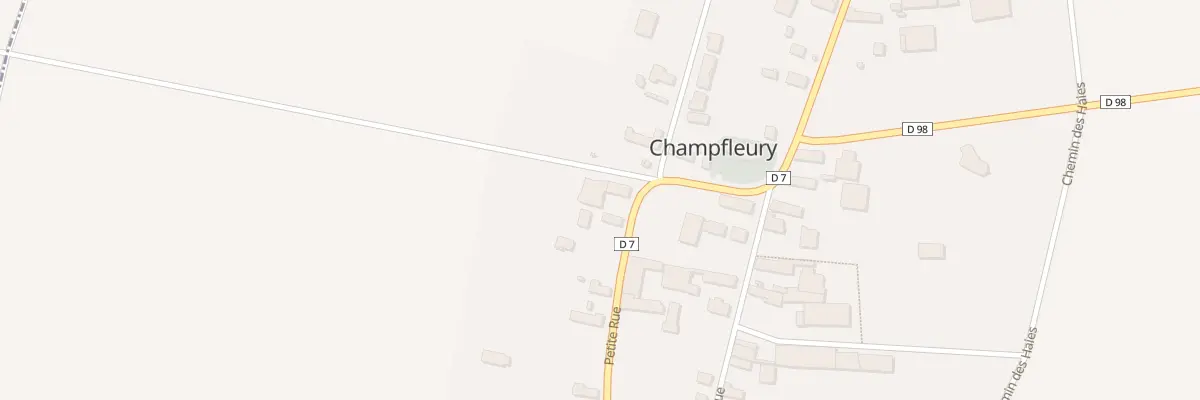 Plan du 2 Ptr Petite Rue à Champfleury