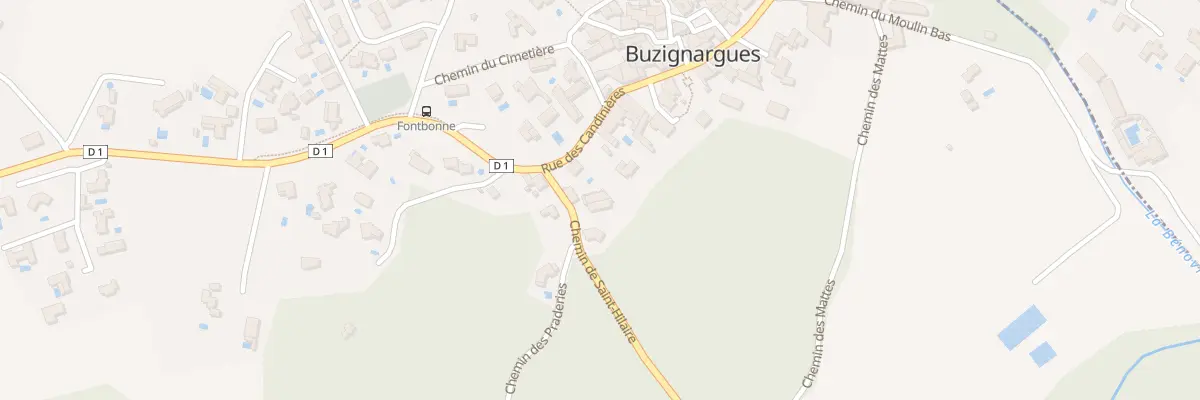 Plan du 135 Rue des Candinières à Buzignargues