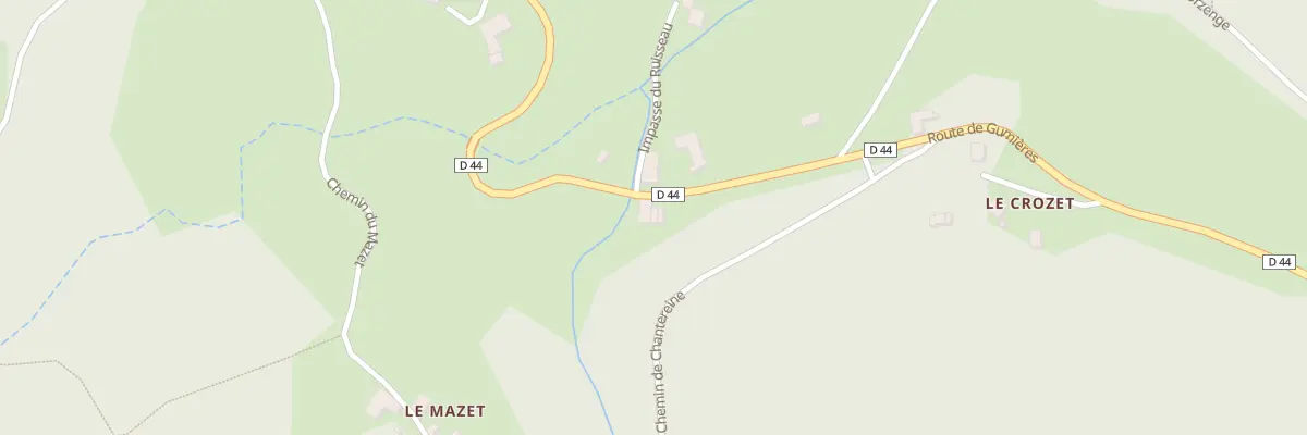 Plan du 2009 Rte de Gumières à Saint-Jean-Soleymieux
