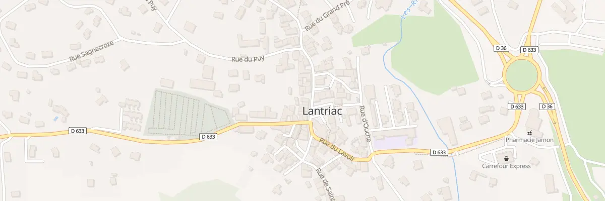 Plan du 9006 Pl de la Mairie à Lantriac