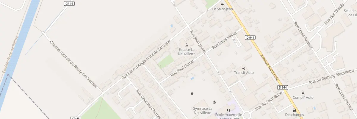 Plan du 8 Rue Paul Hattat Neuv à Reims