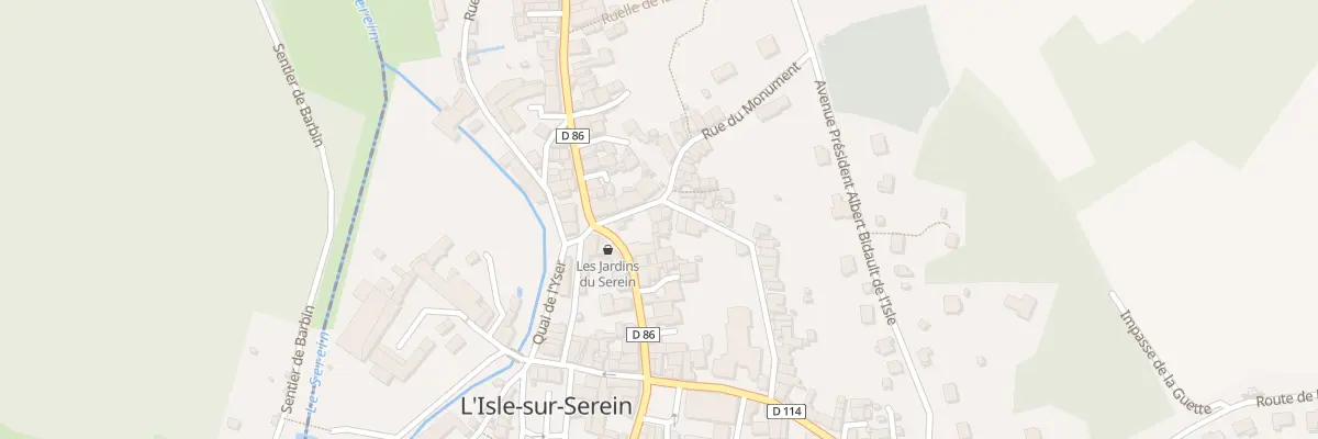 Plan du 6 Rue du Monument à L’Isle-sur-Serein