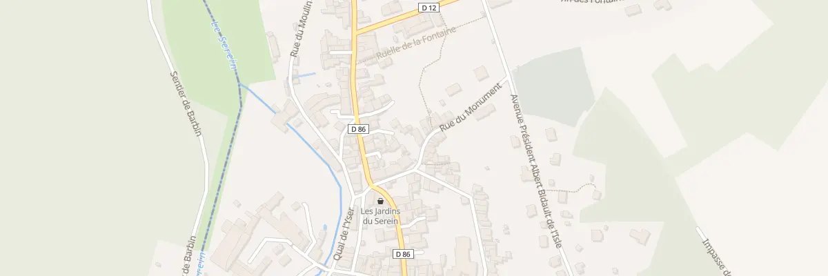 Plan du 9 Rue du Monument à L’Isle-sur-Serein