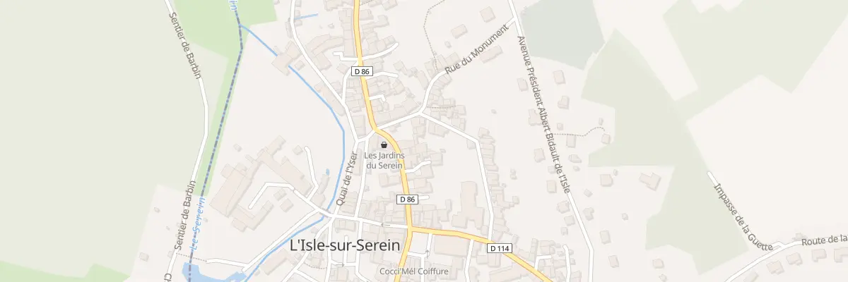 Plan du 17 Rue Clemenceau à L’Isle-sur-Serein