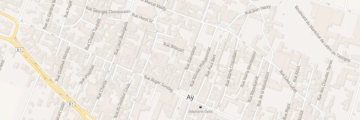 Plan du 11 Rue Gambetta à Aÿ-Champagne